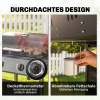 Afbeelding van Outsunny Gasbarbecue 5 kW, 2 branders, roestvrij staal, met zijtafel en thermometer