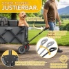 Afbeelding van TRESKO® Opvouwbare Bolderwagen 300L met Rem | Handwagen 150kg met Rubber Banden