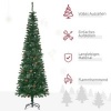 Afbeelding van HOMCOM Kunststof Kerstboom met Metaal, 54L x 54B x 195H cm, Groen