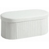 Afbeelding van Homcom Opbergkist - Polyester - 76L x 38B x 35H cm - Crèmewit