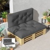 Afbeelding van Outsunny - Palletkussen - Polyester - Donkergrijs