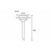 Afbeelding van Solar LED tuinspots Ufo IP44 3000K RVS, Helder
