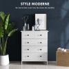 Afbeelding van HOMCOM ladekast - MDF - 74x40x91 cm - Wit