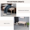 Afbeelding van HOMCOM Bank met knoopverwerking 831-732V00