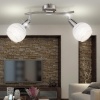 Afbeelding van GLOBO LED-spotlight met 2 lampen ELLIOTT mat nikkel