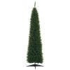 Afbeelding van HOMCOM 7ft onverlichte slanke kunstkerstboom in groen