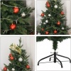Afbeelding van HOMCOM Kerstboom PVC, PE, Metaal Ø80 x 120 cm Groen