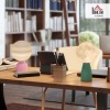 Afbeelding van HOMCOM 2x LED Mond Tafel lamp met USB, 3 kleuren en 10 helderheidsniveaus, Wit