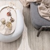 Afbeelding van vtwonen Pebble Bijzettafel - Fiber Clay - Betonlook - Wit - 31x65x49 cm