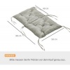 Afbeelding van Outsunny Buiten zitkussen set - Polyester, schuim - 98L x 50B x 8H cm - Lichtgrijs