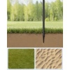 Afbeelding van ONGMICS 160 cm strandparasol, UPF 50+, opvouwbaar, in hoogte verstelbaar, blauw