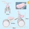 Afbeelding van AIYAPLAY Loopfiets voor kinderen 12-36 maanden, met verstelbare zitting en mand, roze
