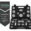 Afbeelding van TRESKO® 23-delige remzuigerterugsteller set met handschoenen voor remonderhoud, universeel