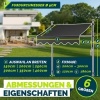 Afbeelding van Tillvex Balkonluifel B x D 350 x 180 cm antraciet met handslinger, zonder boren
