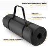Afbeelding van Sens Design Yogamat - Fitnessmat - 185x60 cm - 1,5 cm dik - Zwart