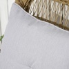 Afbeelding van Outsunny Rieten Schommelstoel Staal, PE-rattan, polyester 69L x 92B x 100H cm Geel + Lichtgrijs