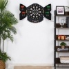Afbeelding van HOMCOM Elektronisch dartbord met deur, 4 LED, 216 spellen, 12 pijlen B8-0006