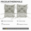 Afbeelding van Outsunny Buiten zitkussen set - Polyester, schuim - 98L x 50B x 8H cm - Lichtgrijs