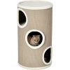 Afbeelding van PawHut Kratztonne 70 cm, 3-laags speeltonne voor katten met 3 holen, bruin pluche