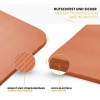 Afbeelding van TRESKO® fitnessmat yogamat pilatesmat 185 x 60 cm, oranje, 1 cm dik, ftalaatvrij