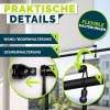 Afbeelding van tillvex® Verticale zonwering 160 x 250 cm, waterdicht, voor binnen en buiten, met handslinger
