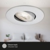 Afbeelding van BRILONER KULANA - Set van 3 draaibare inbouwspots - 5W LED - warm wit - Ø90mm - mat chroom