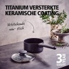 Afbeelding van Brabantia VANTA Steelpan met Deksel - Ø 16 cm - Keramische Antiaanbaklaag - Inductie Geschikt - Zwar