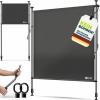 Afbeelding van tillvex® Klemluifel, verticale zonwering, B x D 200 x 180 cm, antraciet