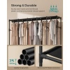 Afbeelding van SONGMICS Kledingkast, draagbare kast met stoffen hoes, 5 hangrails en 10 planken, inktzwart