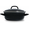 Afbeelding van BK Fortalit Emaille Braadpan 24cm/2.5L - Inductie - Ovenbestendig - Zwart/Blauw