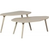 Afbeelding van WOOOD Davina Bijzettafels - MDF - Stof - 40x90x50