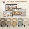 Afbeelding van Homcom Salontafel - MDF, Staal - 100L x 50B x 45H cm - Eikenhout
