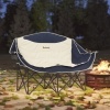 Afbeelding van Outsunny Campingstoel - Metaal, Oxford-stof - 134L x 50B x 92H cm - Blauw