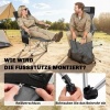 Afbeelding van Outsunny Liggende Campingstoel - Metaal, Oxford-stof - 125L x 48B x 90H cm - Grijs