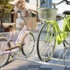 Afbeelding van KESSER® Fietsstandaard voor 6 fietsen incl. parkeerplaatje, meervoudige standaard met 37 cm wielafst