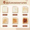 Afbeelding van HOMCOM Waterkoker en Toaster Set 2200 W, 1,7L, 2 sneetjes, 6 bruiningsniveaus, Beige
