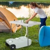 Afbeelding van Outsunny - Afvalwatertank voor Campers - met Wielen - 40 L