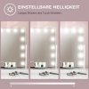 Afbeelding van HOMCOM Hollywood Spiegel met Verlichting - Glas, Metaal - 62,5L x 14B x 52H cm - Wit