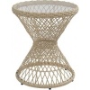 Afbeelding van Outsunny Rattan Salontafel van staal, PE Rattan in bruin