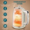 Afbeelding van HOMCOM RVS waterkoker en broodrooster set, 2200 W, 1,7 l, warmhoudfunctie, 6 bruiningsniveaus, grijs
