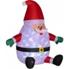 Afbeelding van Outsunny opblaasbare kerstman met vaste verankering - rood en wit