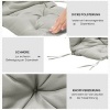 Afbeelding van Outsunny Buiten zitkussen set - Polyester, schuim - 98L x 50B x 8H cm - Lichtgrijs