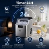 Afbeelding van HOMCOM IJsbereider 20kg in 24 uur, 24 blokjes in 14-18 minuten, 3.2L tank, zilver