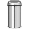 Afbeelding van Brabantia Touch Bin Prullenbak - 60 liter - Mat RVS