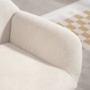 Afbeelding van HOMCOM Accentstoel Polyester 74,5L x 70B x 103,5H cm Crèmewit