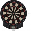 Afbeelding van HOMCOM Dartbord 44 x 39,5 x 2,2 cm - Zwart