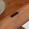 Afbeelding van HOMCOM Console Tafel - Spaanplaat, Staal - 80L x 30B x 76H cm - Natuurlijk Hout