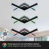 Afbeelding van BRILONER - Plafonnière met RGB achtergrondverlichting - dimbaar - zwart met afstandsbediening