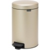 Afbeelding van Brabantia NewIcon Prullenbak - 12 liter - Metallic Goud