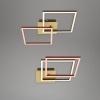 Afbeelding van Dimbare draaibare LED plafondlamp 24W goud metaal-kunststof Briloner